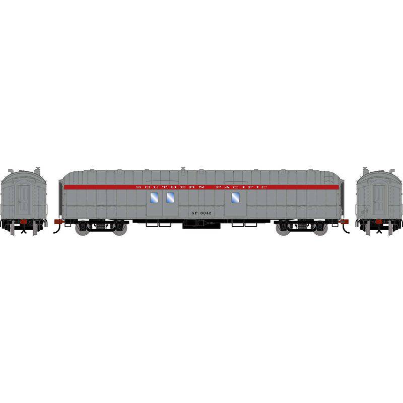 Athearn HO 2641 - 60' Pullman Common Standard Baggage Car "Southern Pacific" #6042 (Stainless Scarlet)