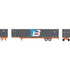 Athearn HO 2652 - 53' Chassis "BNSF" #134489 w/Jindo Container "Trailer Bridge" #534381
