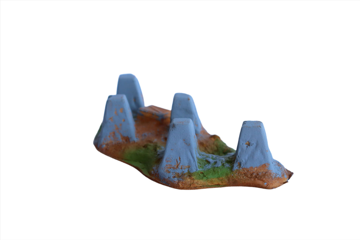 Atherton Scenics 702-WWII-Tank Traps/Dragon's Teeth Set of 2-Second hand-M7361-4 - MrMuffin'sTrains