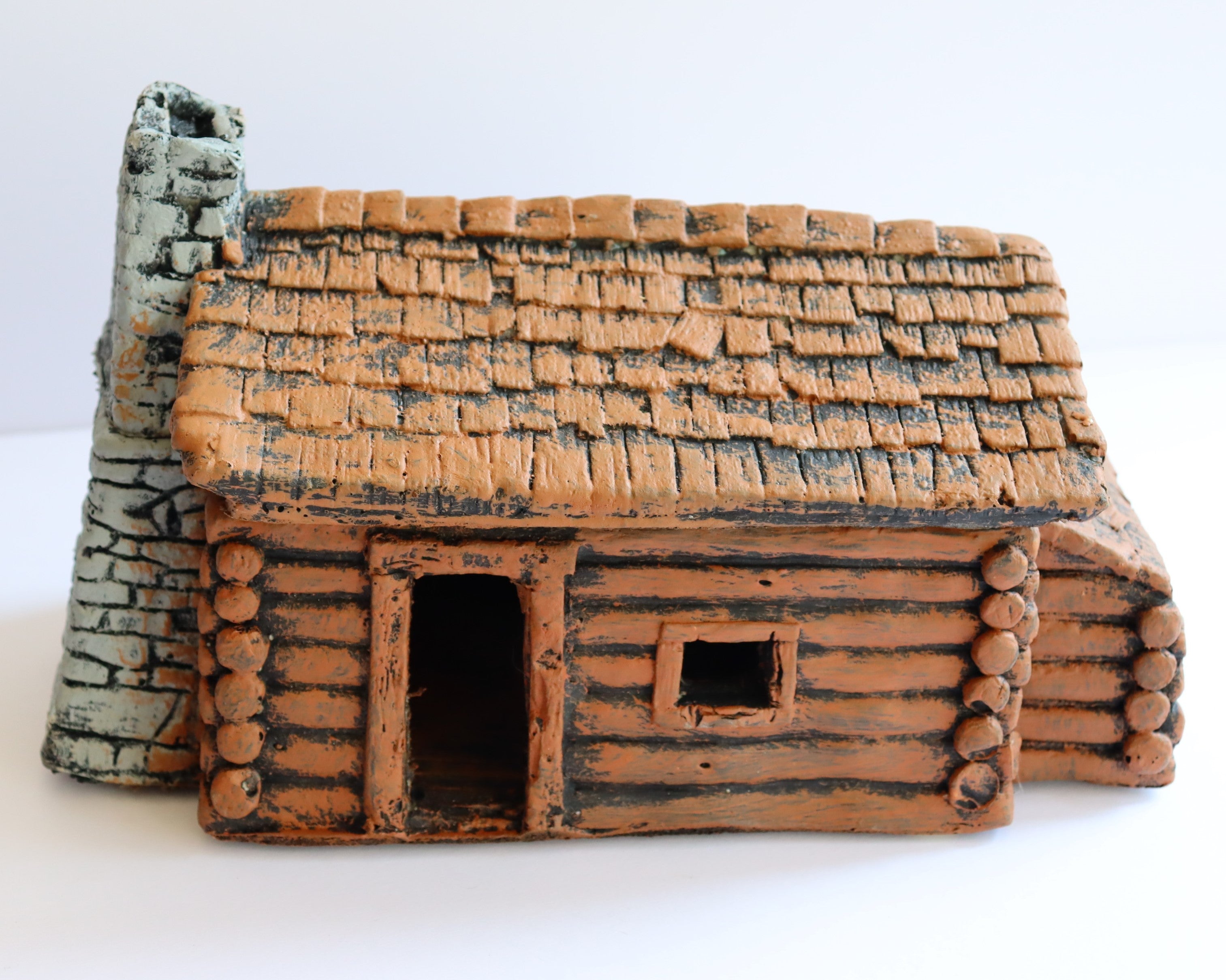 Atherton Scenics 9910 - Frontier Log Cabin House Boone Settlers Trappers