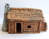 Atherton Scenics 9910 - Frontier Log Cabin House Boone Settlers Trappers