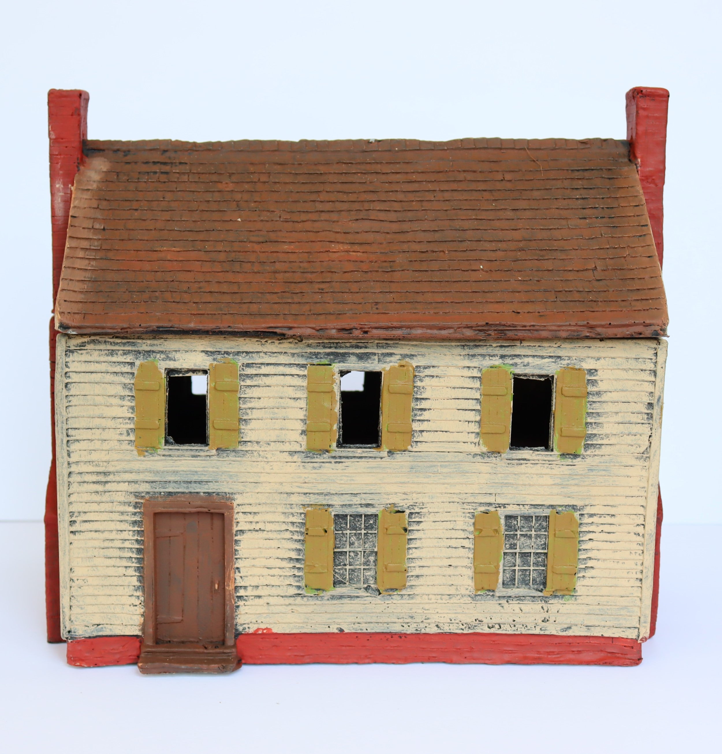 Atherton Scenics CBHW - Painted American Revolution Two-Story Clapboard House (White)