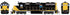 Athearn HO ATHNG-1972 - Genesis - GP39-2 PH I Locomotive "WAMX" #3932 (Blue Ridge Southern)