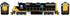 Athearn HO ATHNG-1973 - Genesis - GP39-2 PH I Locomotive "WAMX" #3945 (Blue Ridge Southern)