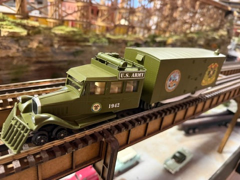 MTH 30-21315-1 - Galloping Goose Diesel "U.S. Army" #1942 w/ PS3 - Custom Run for MrMuffin'sTrains