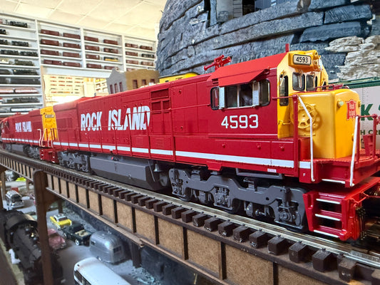 Atlas O 30138686S - Premier - U30C Diesel Locomotive "Rock Island" #4593 - Custom Run for Mr.Muffin's Trains