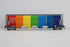 Bachmann HO 73805 - Cylindrical 4-Bay Grain Hopper Car "Canadian National" #370708 w/ Flashing End-Of-Train Device