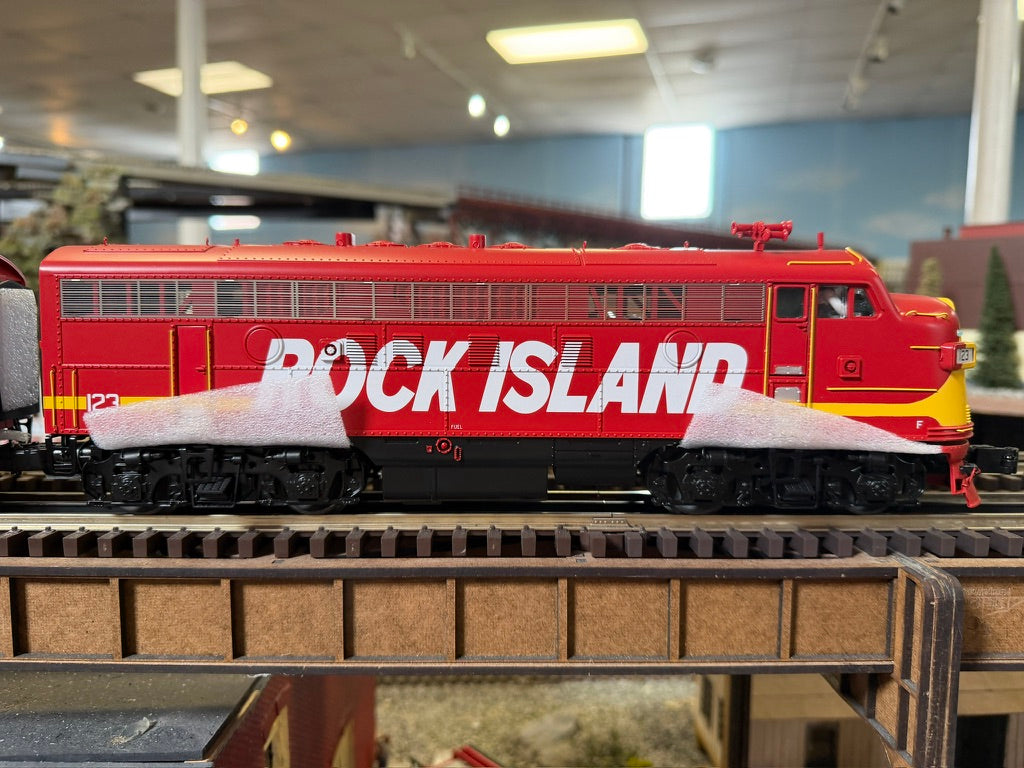 MTH - Premier - F-7 A/B Diesel Engine Set "Rock Island" #123/#11 w/ PS3 Set #1 - Custom Run for MrMuffin'sTrains - MrMuffin'sTrains