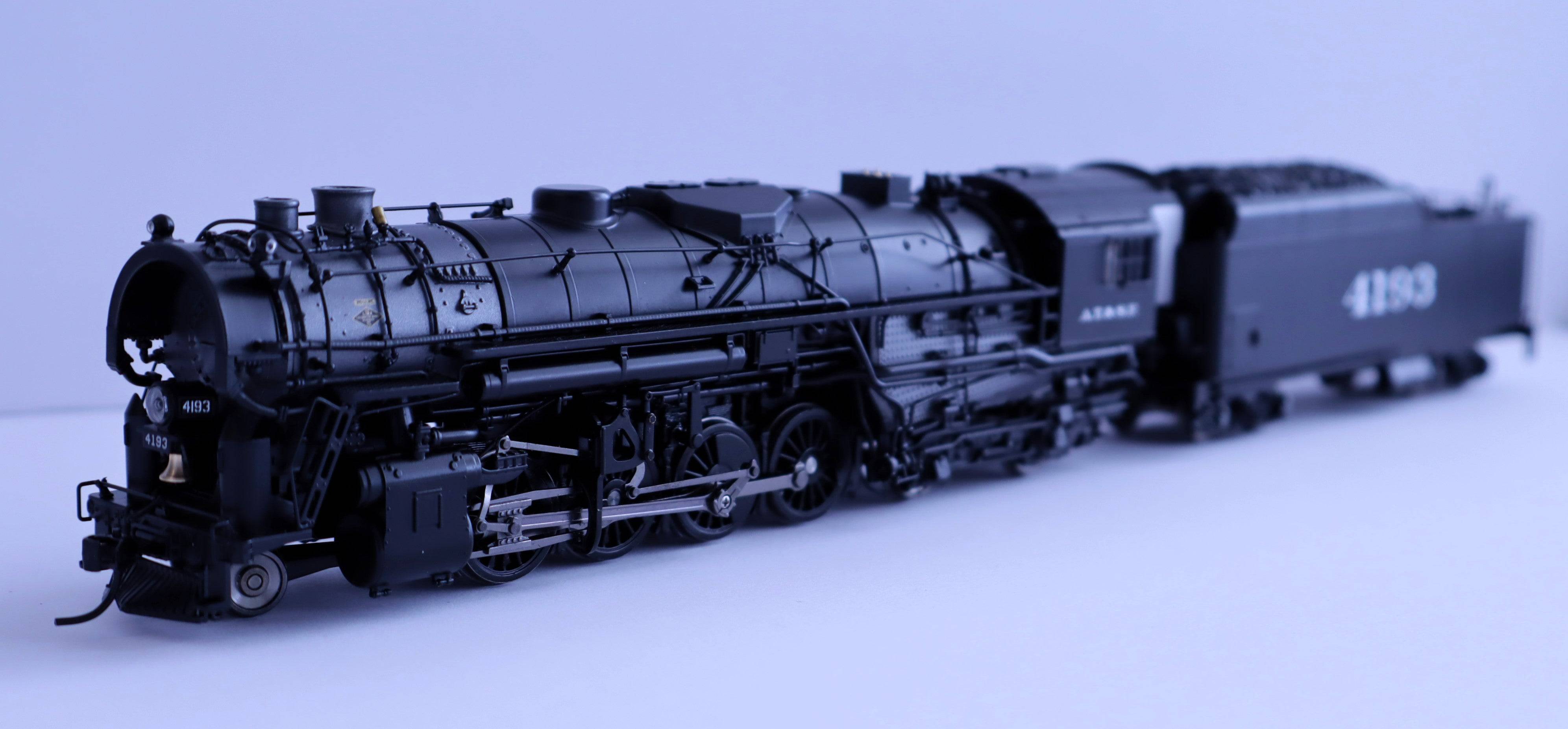 Broadway Limited Imports HO 7890 - 2-8-4 T1a Berkshire Steam Locomotive "Atchison, Topeka & Santa Fe" #4193 w/DCC&Sound (4-Axle Tender) Spoked Main Driver