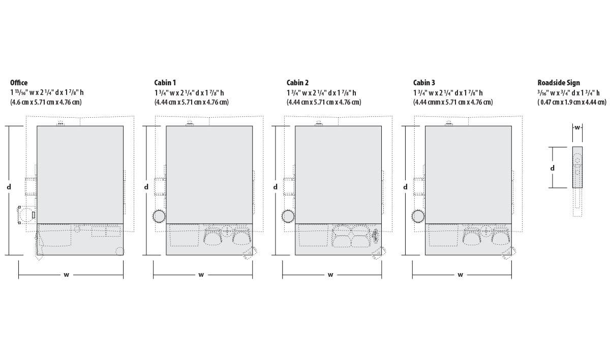 Woodland Scenics HO BR5073 - Moonlite Motor Court