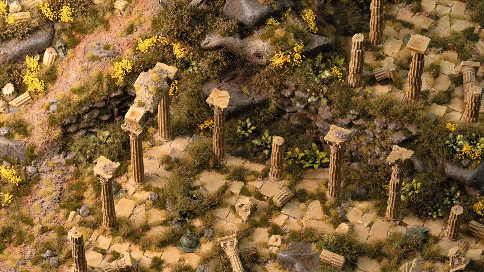 Gamers Grass GGSB-MTBB - Mediterranean Temple Basing Box