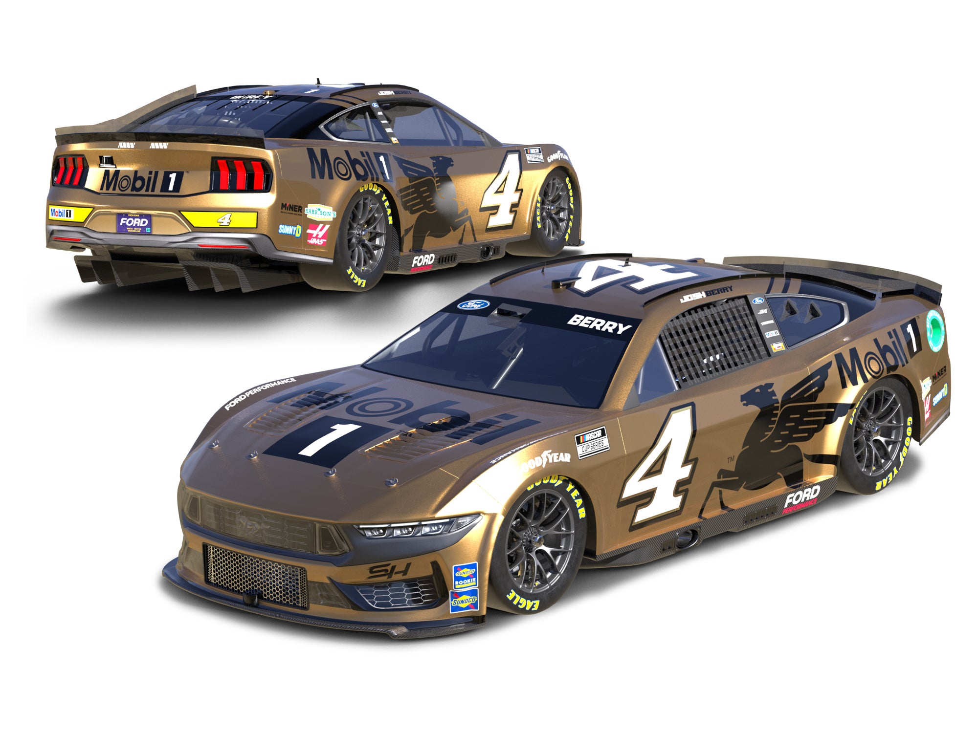 Lionel Racing - NASCAR Cup Series 2024 - Josh Berry - #4 Mobil 1 50th Anniversary