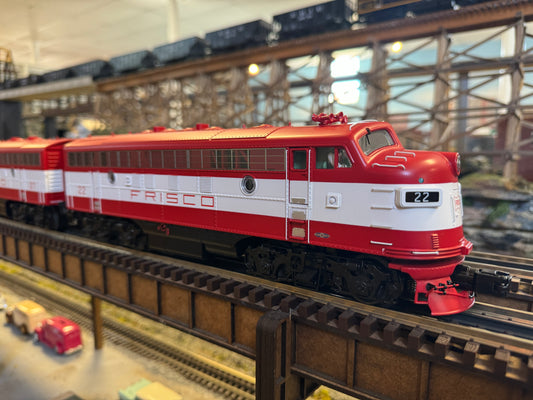 MTH 20-21805-1 - F-7 A Unit Diesel Engine "Frisco" #22 w/ PS3 (Hi-Rail Wheels) - MrMuffin'sTrains