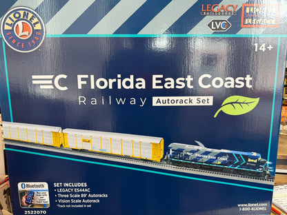 Lionel 2522070 - Legacy ES44 Autorack Set "Florida East Coast" - MrMuffin'sTrains