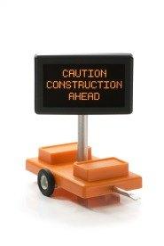 Miniatronics 85-501-01 - Mobile Highway Sign - Caution Construction Ahead