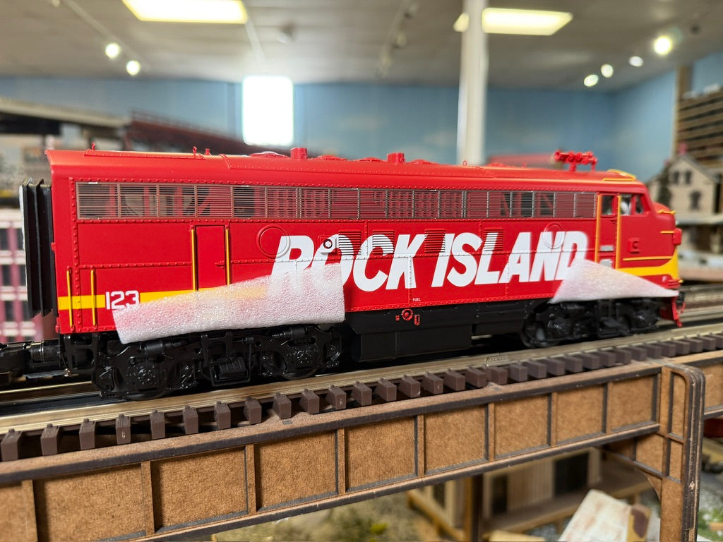 MTH - Premier - F-7 A/B Diesel Engine Set "Rock Island" #123/#11 w/ PS3 Set #1 - Custom Run for MrMuffin'sTrains - MrMuffin'sTrains