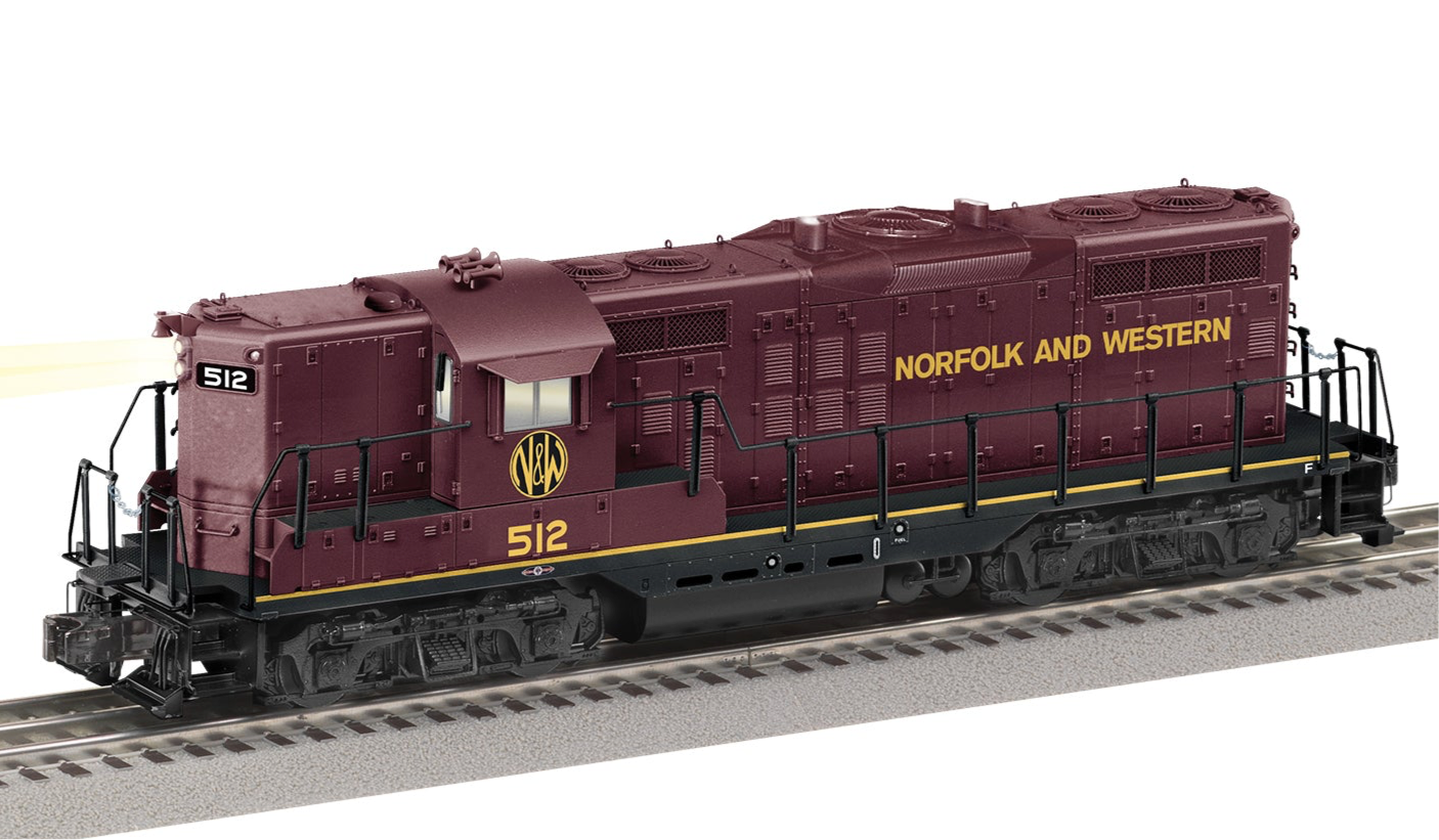 Lionel 2433392 Legacy GP9 Diesel Locomotive Norfolk Western 512 MrMuffin sTrains