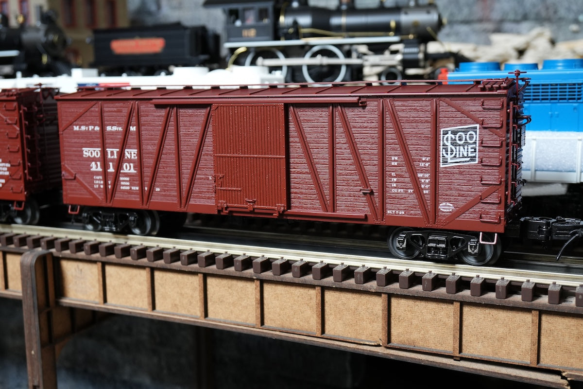 MTH 20-99461 - Premier - 40’ USRA Single Sheathed Box Car "SOO Line" #41101 - Custom Run for MrMuffin'sTrains