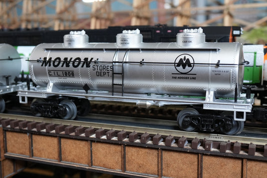 MTH 30-73673 - RailKing - 3-Dome Tank Car "Monon" #1806 - Custom Run for MrMuffin'sTrains