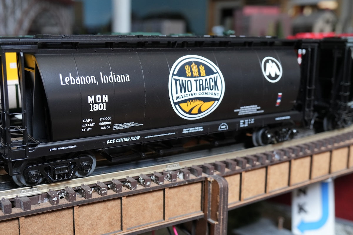 MTH 20-96884 - Premier - 3-Bay Cylindrical Hopper Car "Two Track” #1901 (Monon) - Custom Run for MrMuffin'sTrains