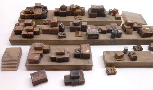 Downtown Deco HO 1075 - Loading Docks & Detail Set - Unpainted