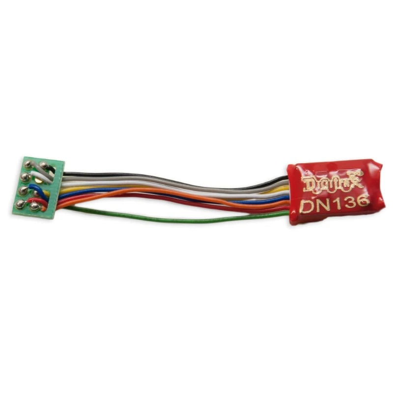 Digitrax DN136PS - 1 Amp N/HO Mobile Decoder w/ Short 8 pin Harness