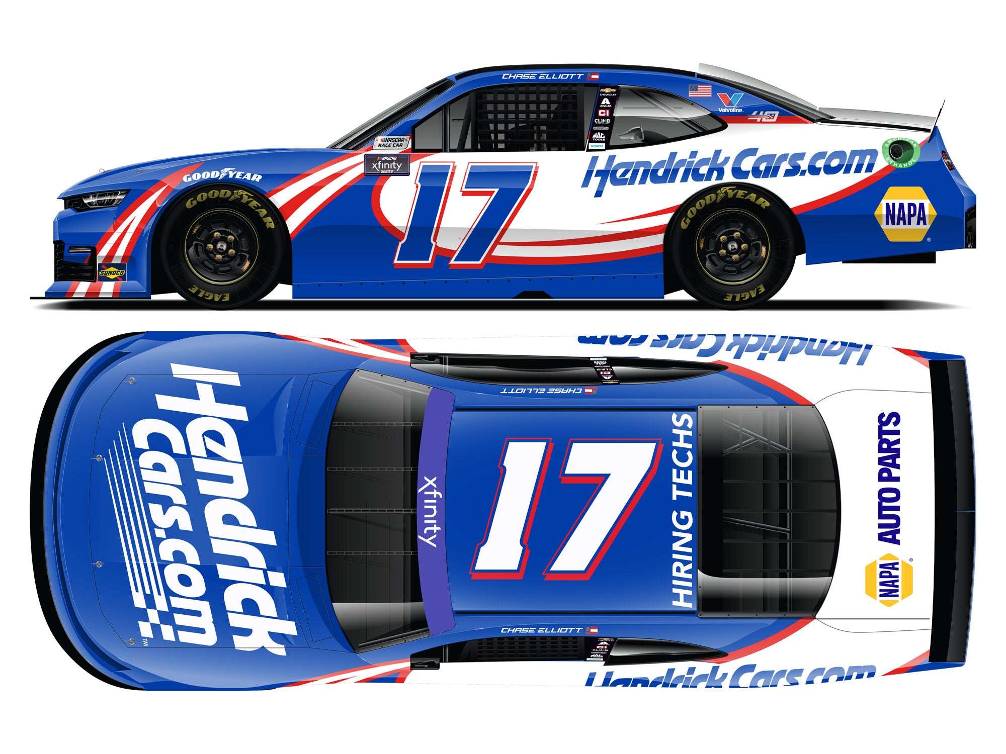 Lionel Racing - NASCAR Xfinity Series 2024 - Chase Elliott - #17 Hendrickcars.com