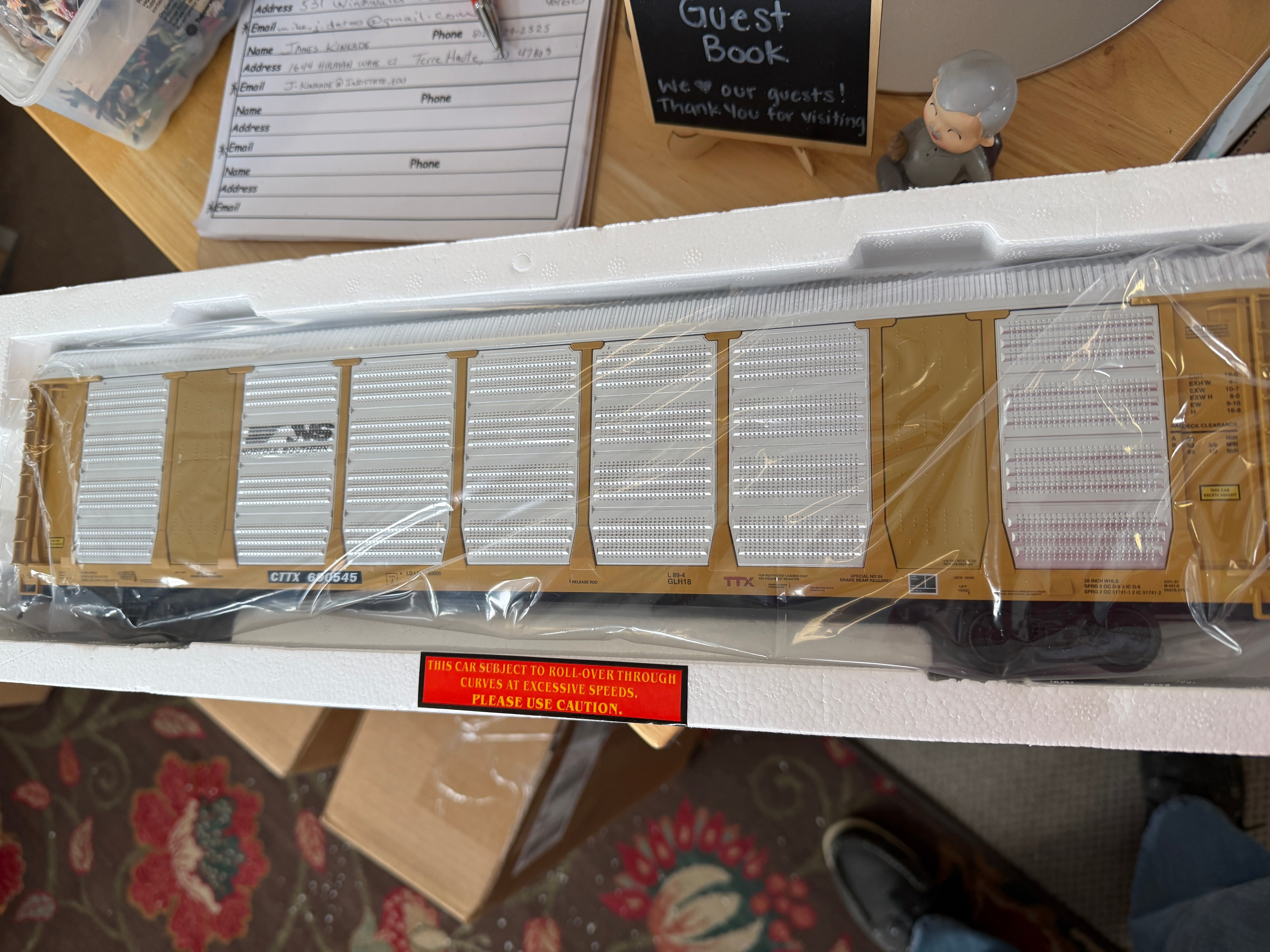 MTH 20-92047 - Corrugated Auto Carrier Set "Norfolk & Southern" (6-Car)