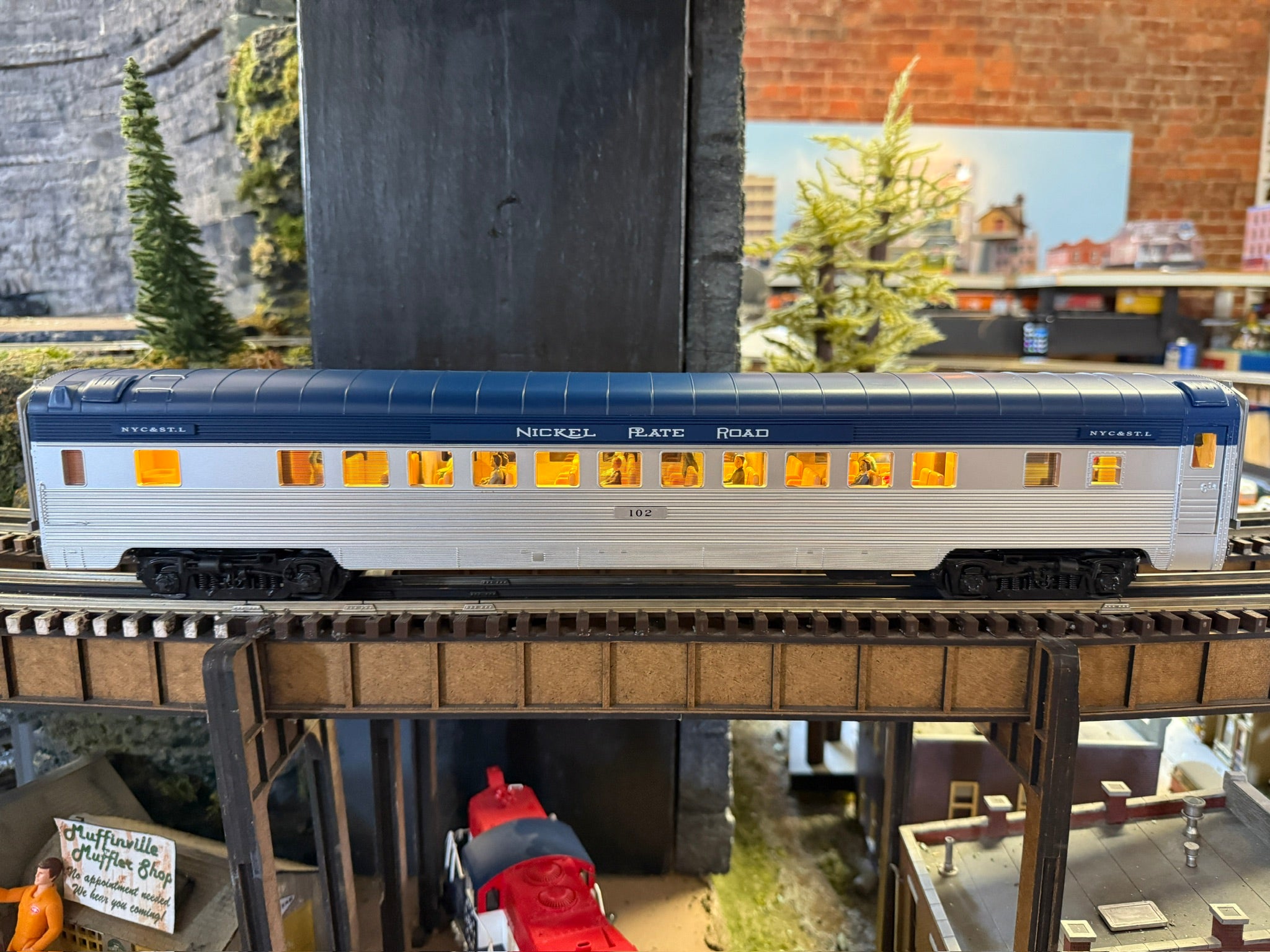 Atlas O 3001597S - 70' Streamlined Coach Passenger Set "Nickel Plate Road" (4-Car) - Custom Run for MrMuffin'sTrains