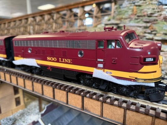 MTH - Premier - F-7 A/B Diesel Engine Set "Soo Line" #2225A/#2501C w/ PS3 Set #1 - Custom Run for MrMuffin'sTrains
