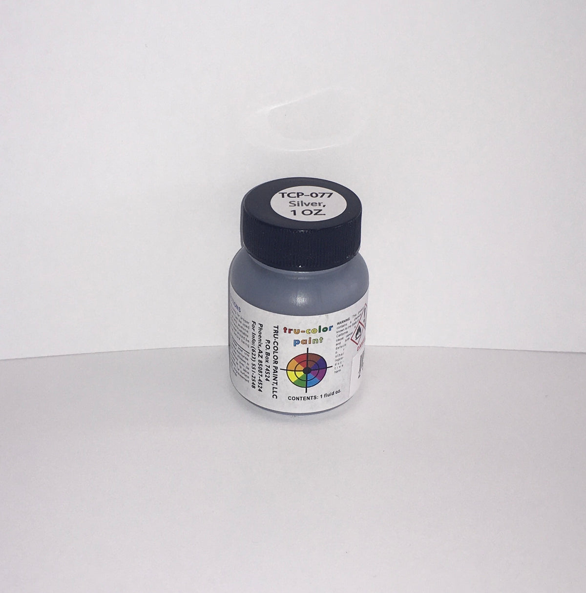 Tru-Color Paint - TCP-077 - Silver (Solvent-Based Paint) - MrMuffin'sTrains