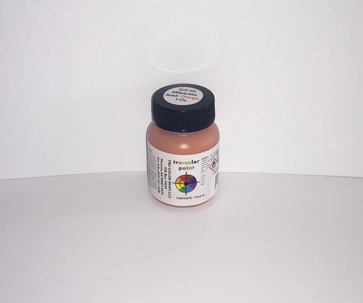 Tru-Color Paint - TCP-111 - Milwaukee Road Orange - Maroon (Solvent-Based Paint) - MrMuffin'sTrains