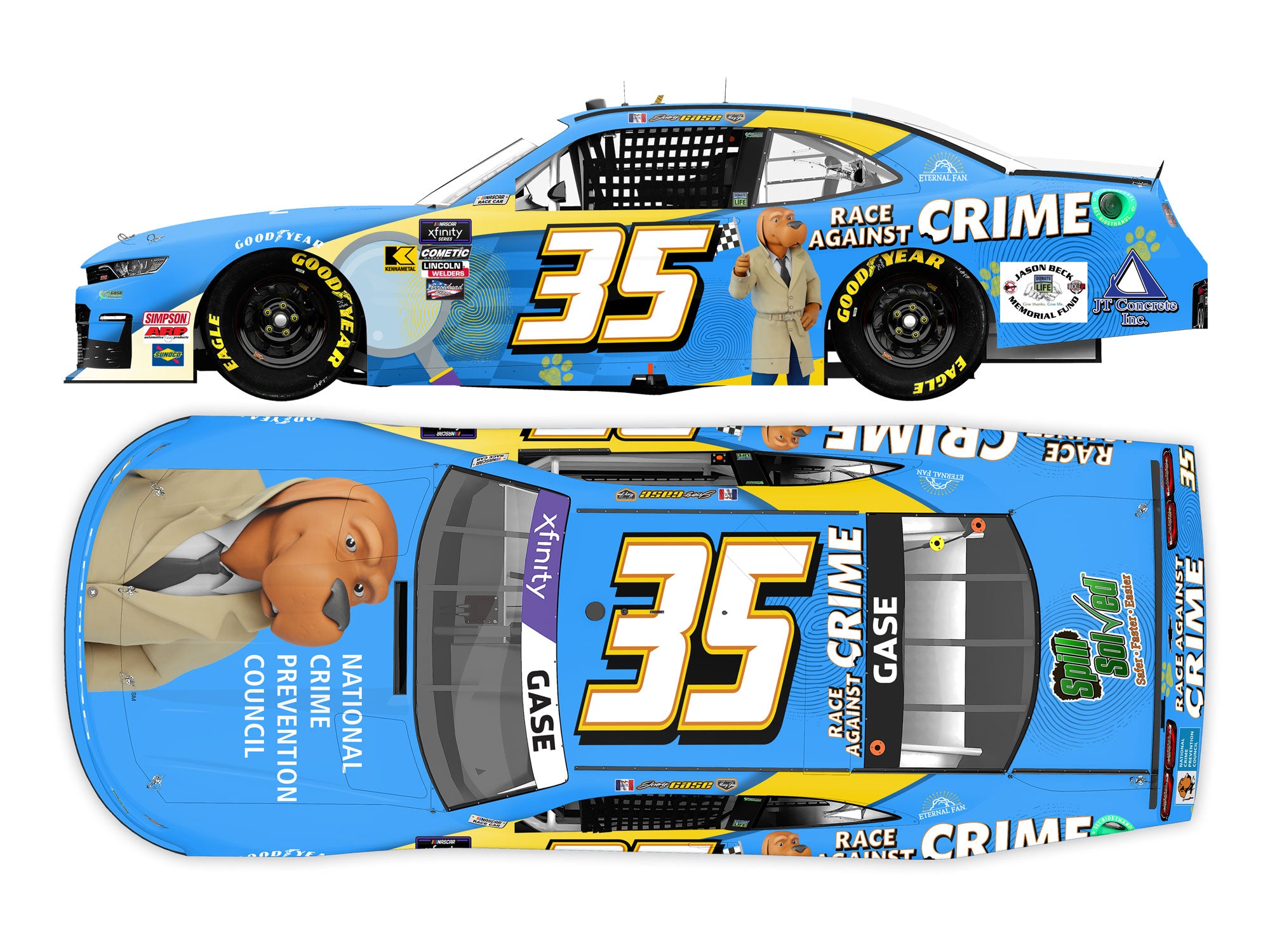 Lionel Racing - NASCAR Cup Series 2024 - Joey Gase - #35 National Crime Prevention Council
