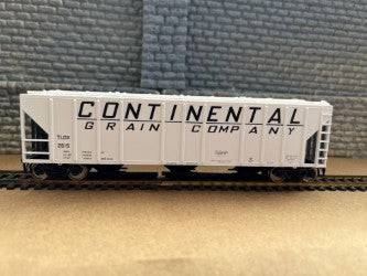 Walthers HO 910-49427 - Mainline - 50' Pullman-Standard PS-2CD 4427 3-Bay Covered Hopper "Continental Grain Co. TLDX" #2624