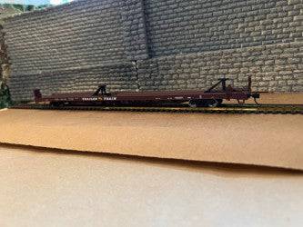 Walthers HO 910-5731 - Mainline - 89' Channel Side Flatcar "TTX" #150025