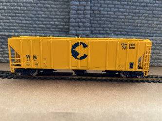 Walthers HO 910-49429 - Mainline - 50' Pullman-Standard PS-2CD 4427 3-Bay Covered Hopper "Western Maryland" #4675