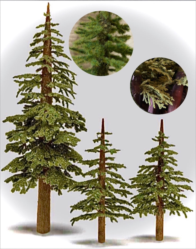 Grand Central Scenery T38 - 10"-12" Large Lodgepole Pine Trees (2-Pack) - MrMuffin'sTrains
