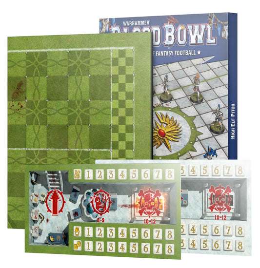 Games Workshop 202-65 - Blood Bowl - High Elf Team: Pitch & Dugouts