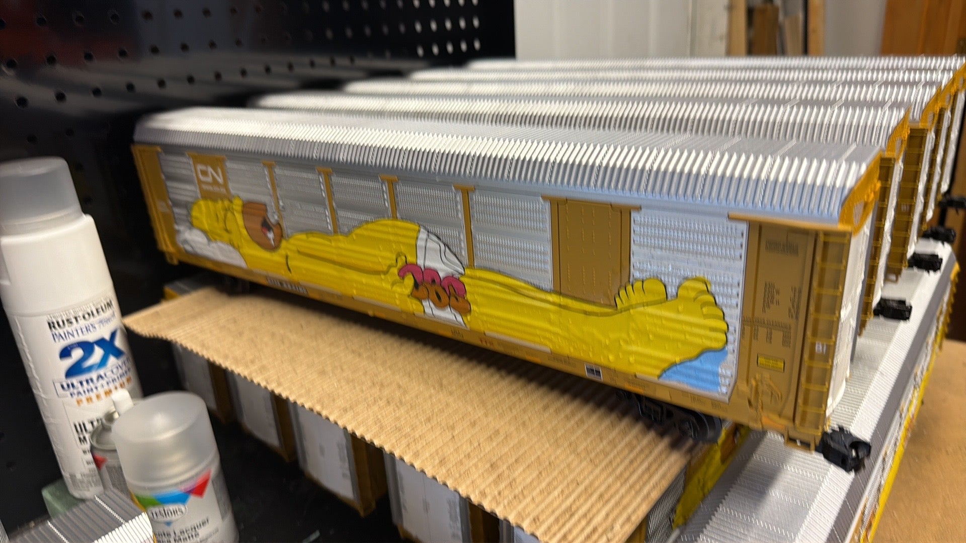 MTH 20-95829D - Premier - Corrugated Auto Carrier "Canadian National" 694195 - Custom by MrMuffin'sTrains