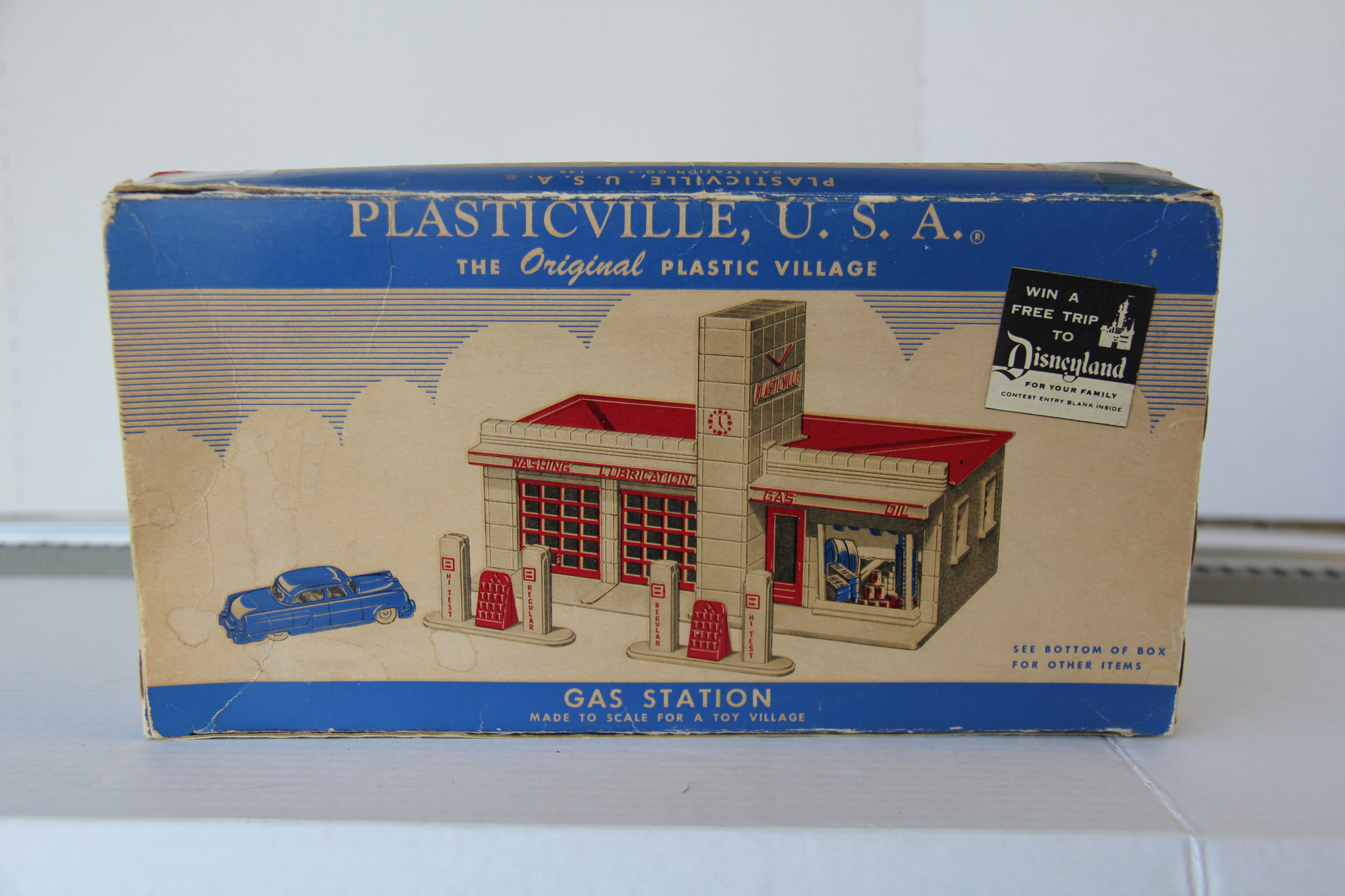 Plasticville USA #GO-3 Gas Station-Second hand-M3933