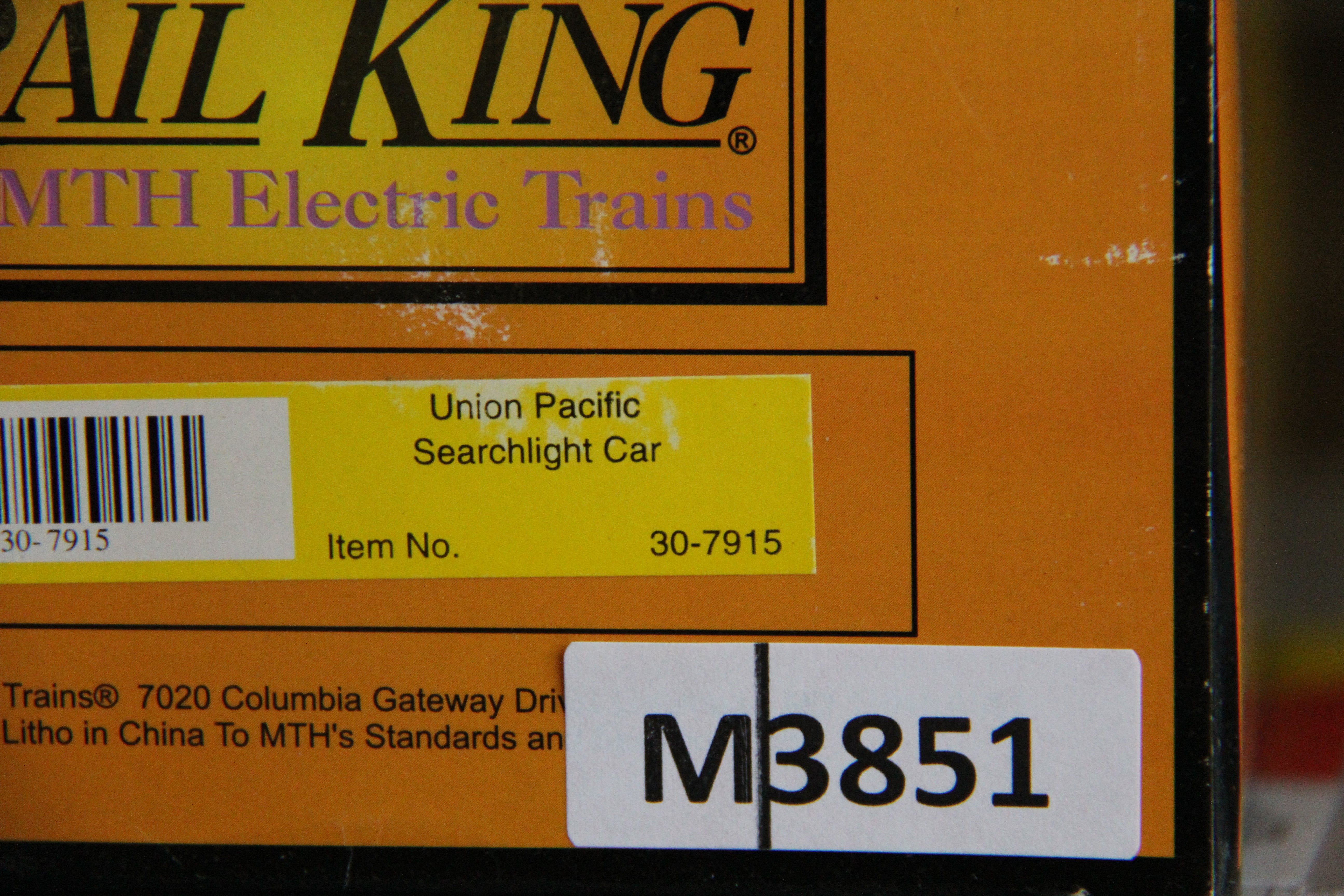 Rail King 30-7915 Union Pacific Searchlight Car-Second hand-M3851
