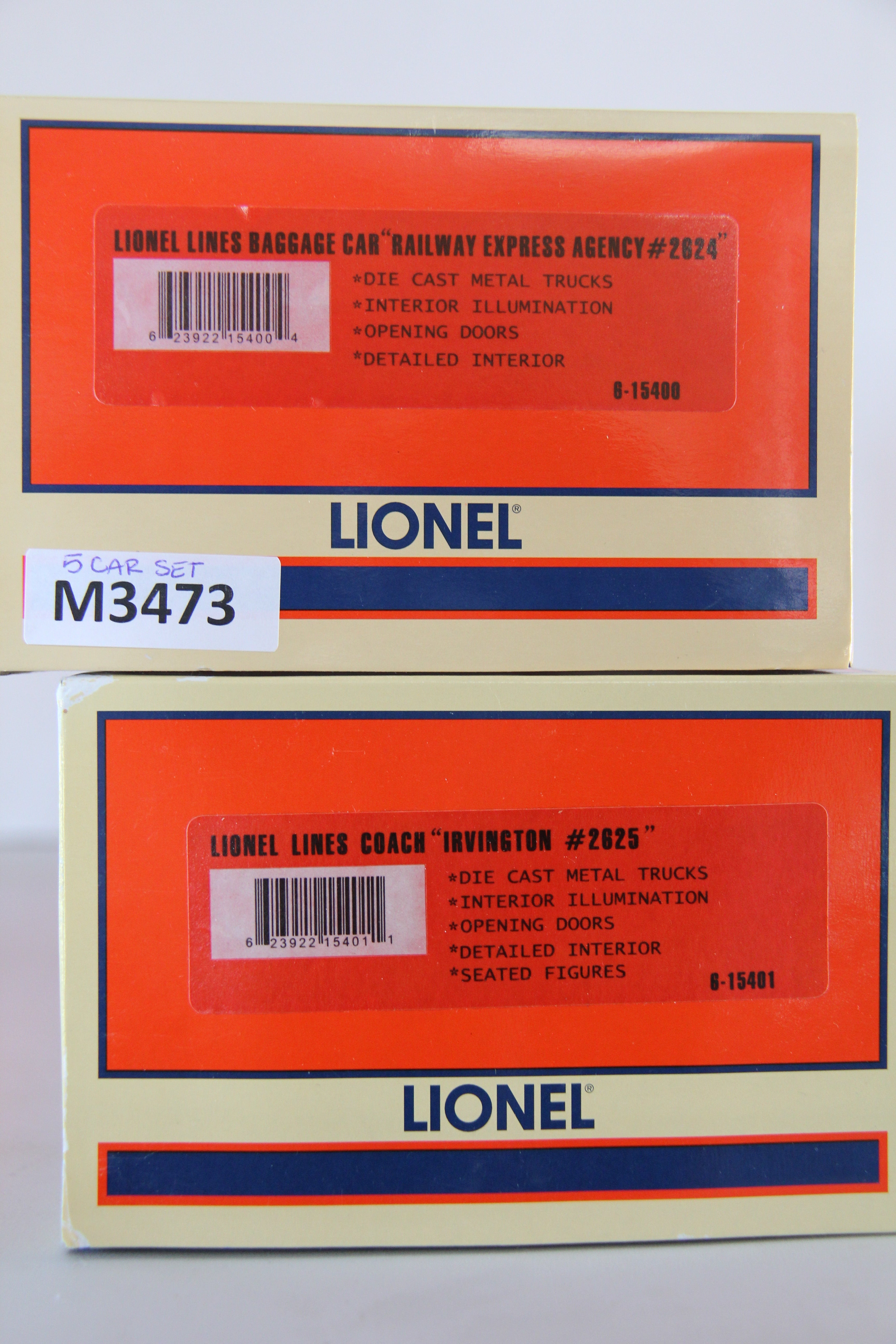 Lionel 6-15400 Lionel Lines 5 Car Passenger Set-Second hand-M3473