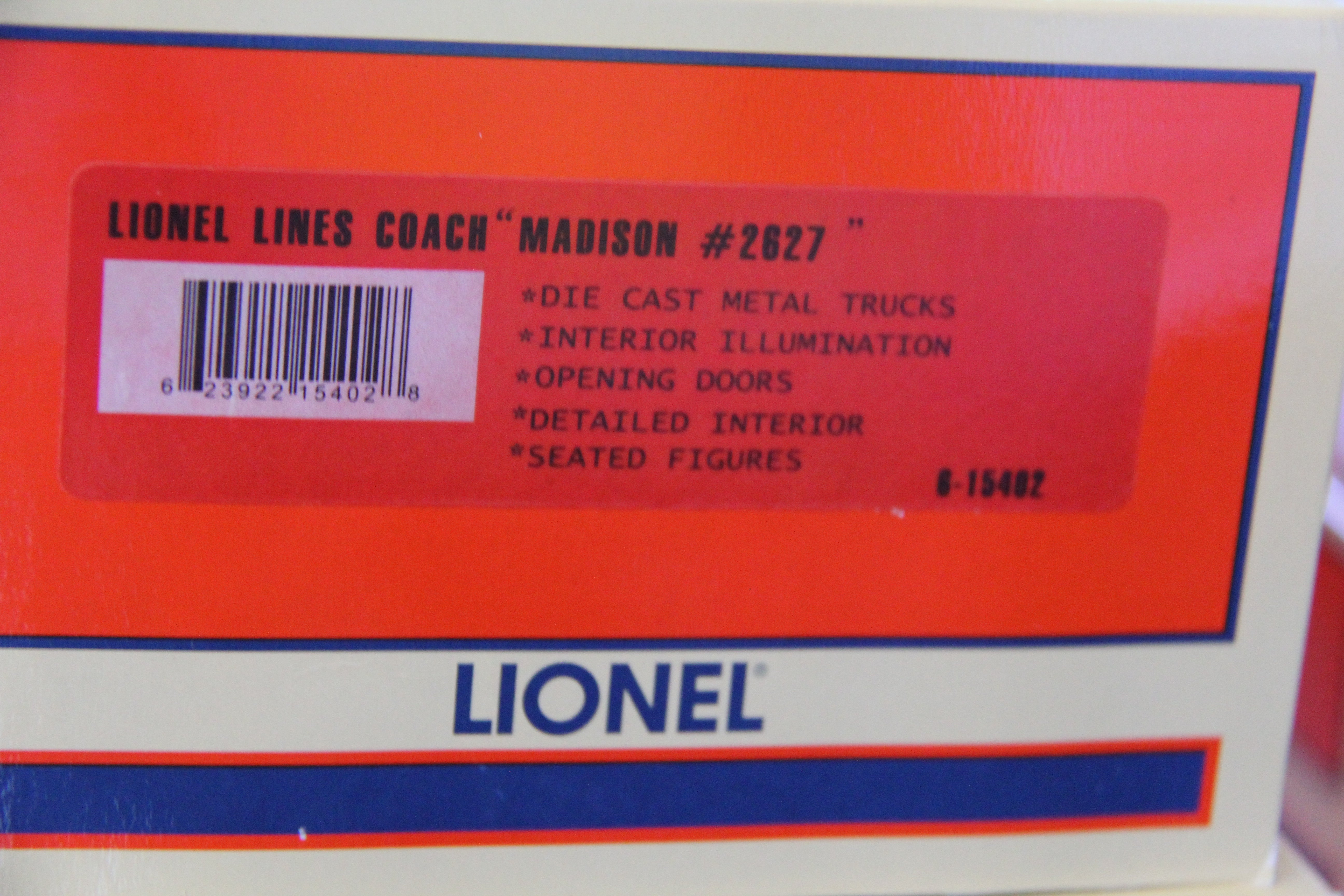 Lionel 6-15400 Lionel Lines 5 Car Passenger Set-Second hand-M3473