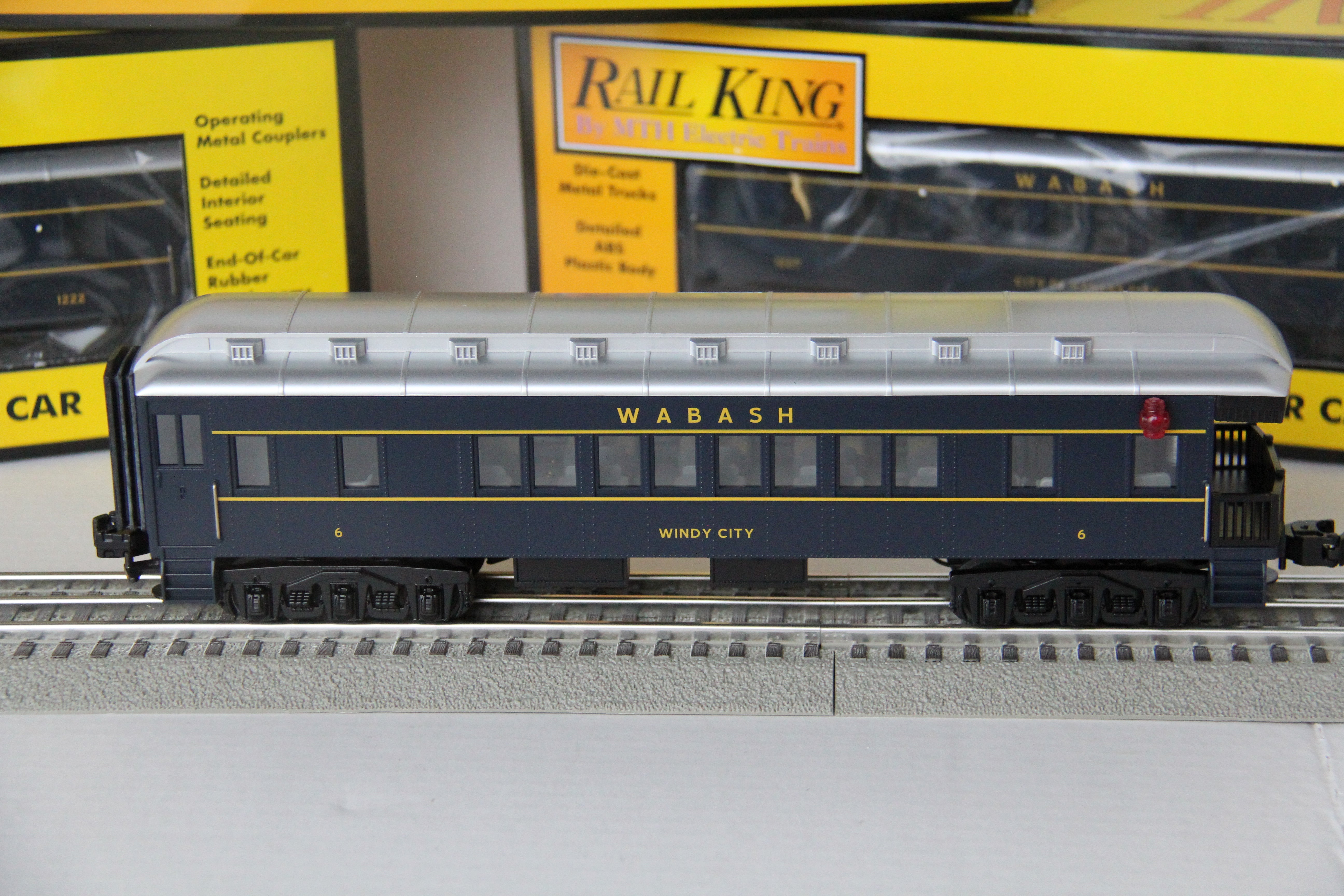 Rail King 30-6262 Wabash Madison - 4 Car Set-Second hand-M3856