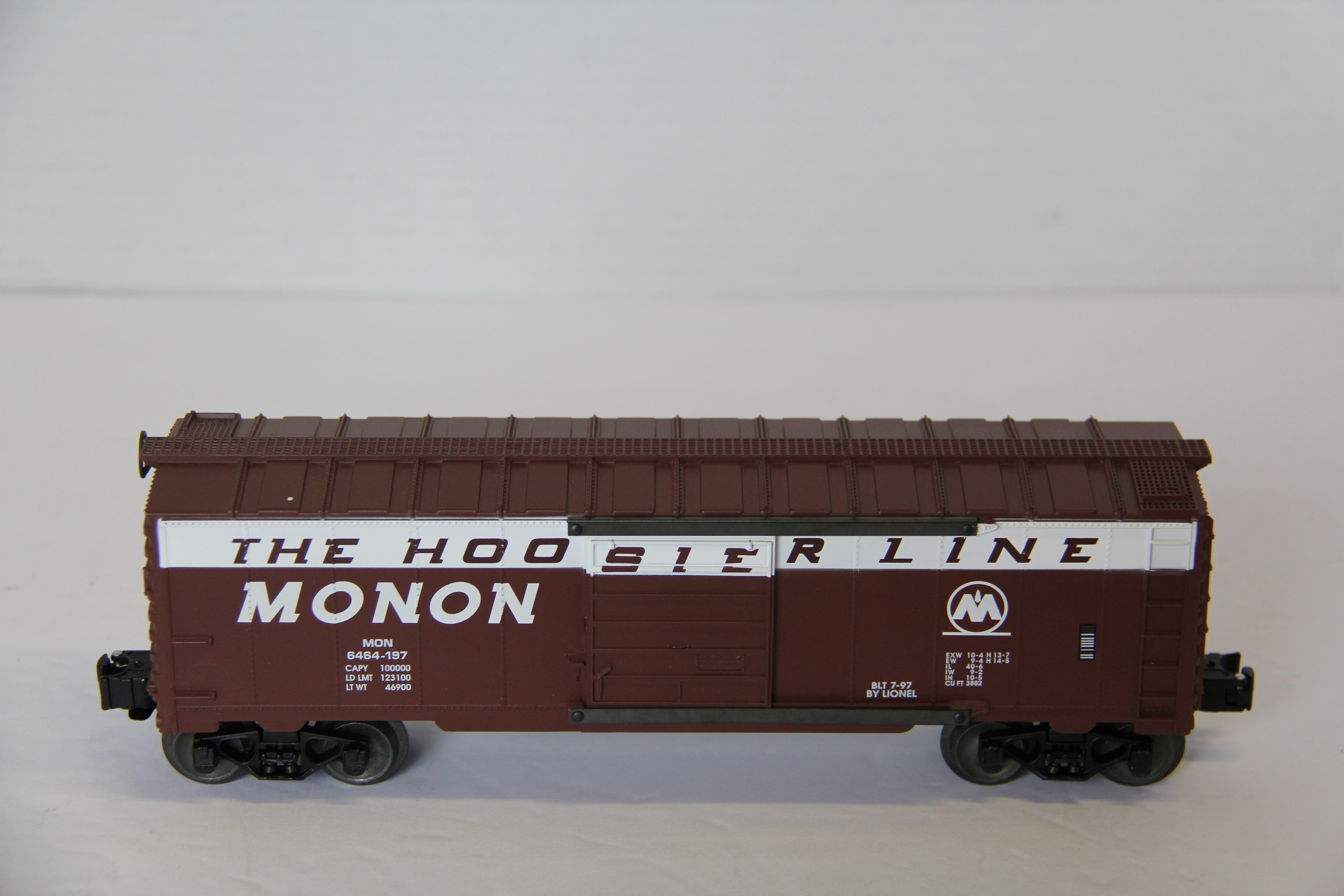 Lionel 6-19289 -6464 Monon "Hoosier Line" Boxcar-Second hand-M7790