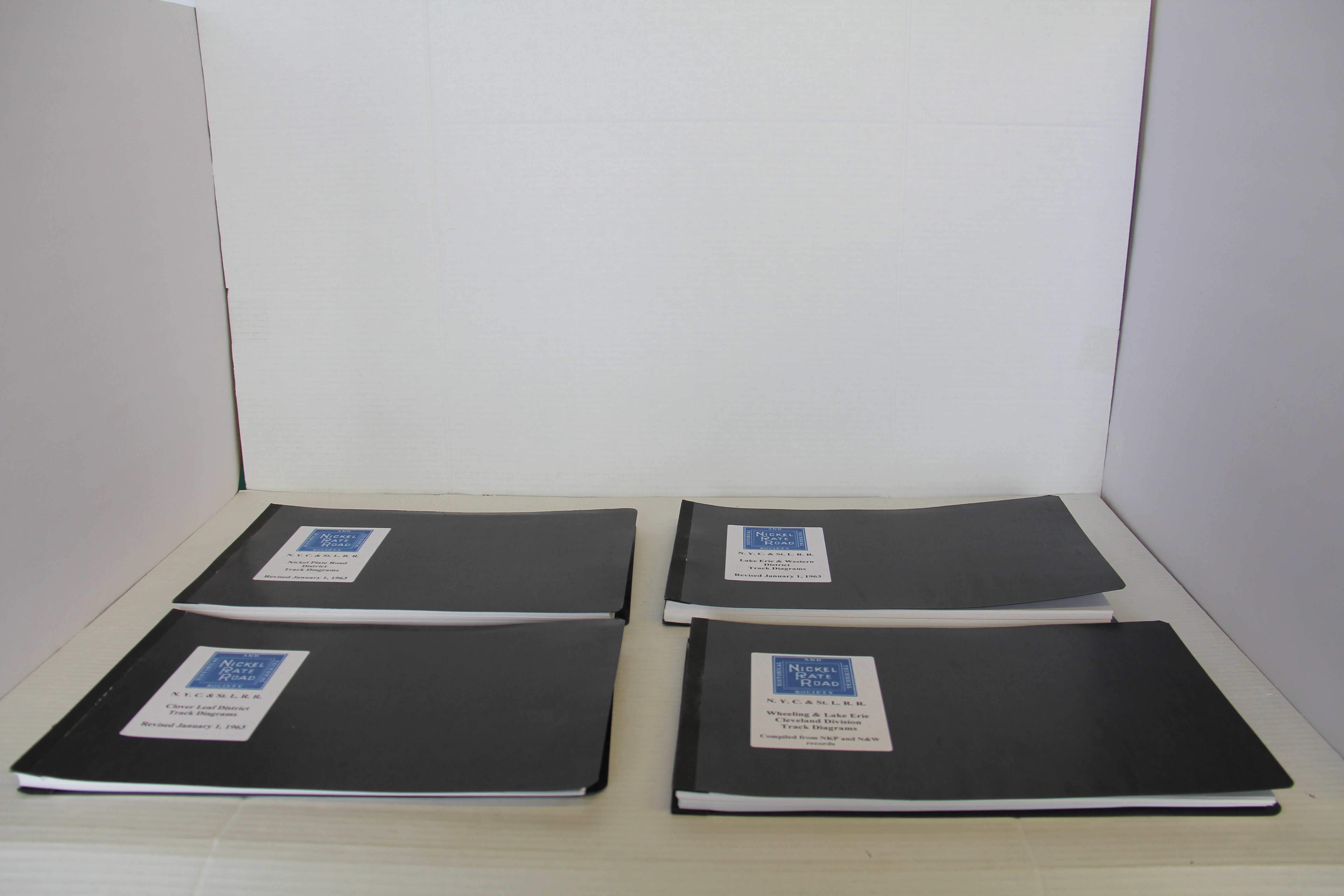 1963 Nickel Plate Road Historical Society NYC & St L. RR Track Diagrams -4 Set-Second hand-M7384 - MrMuffin'sTrains