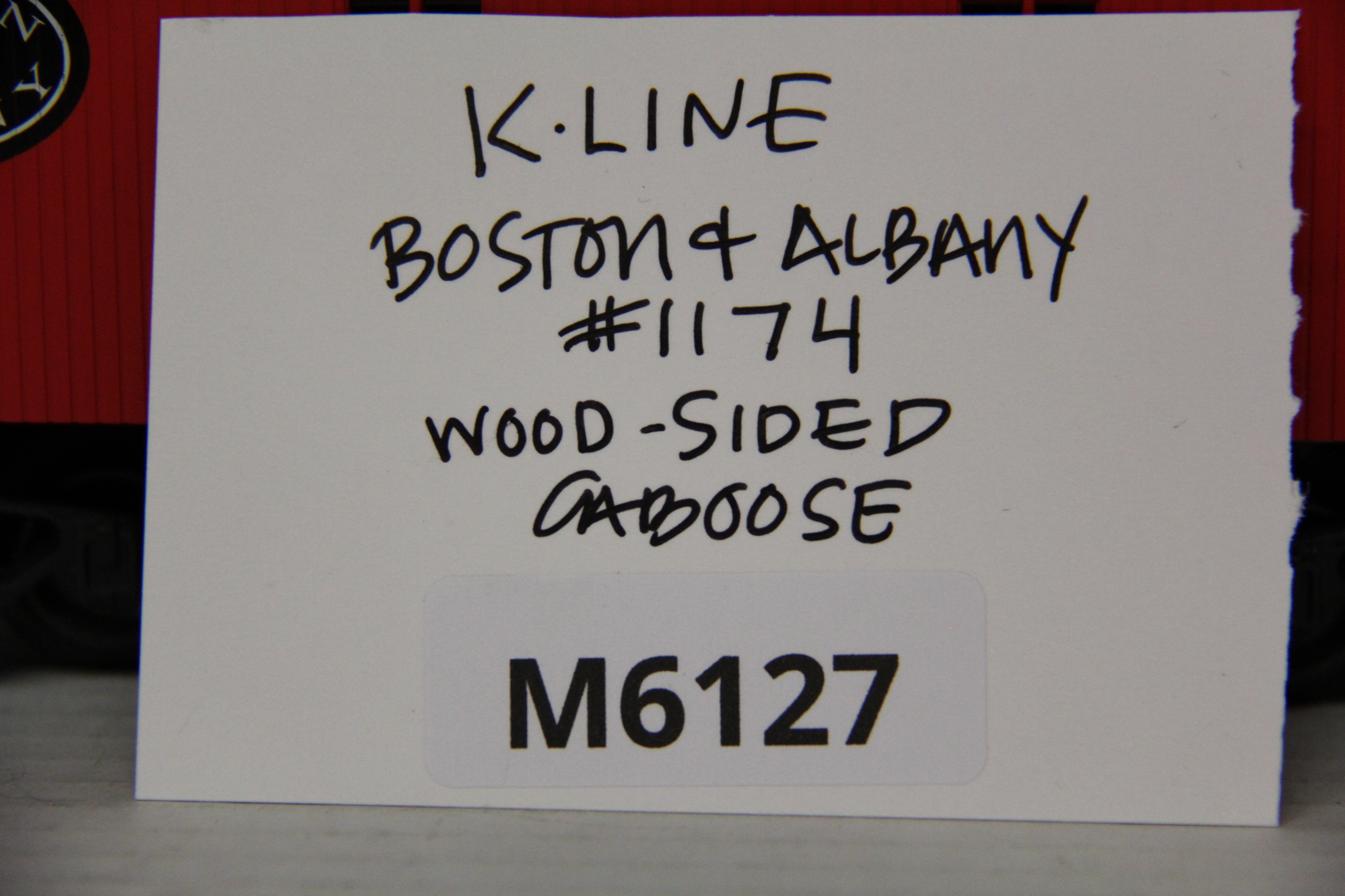 K Line Boston & Albany #1174 Wood-sided Caboose-Second hand-M6127