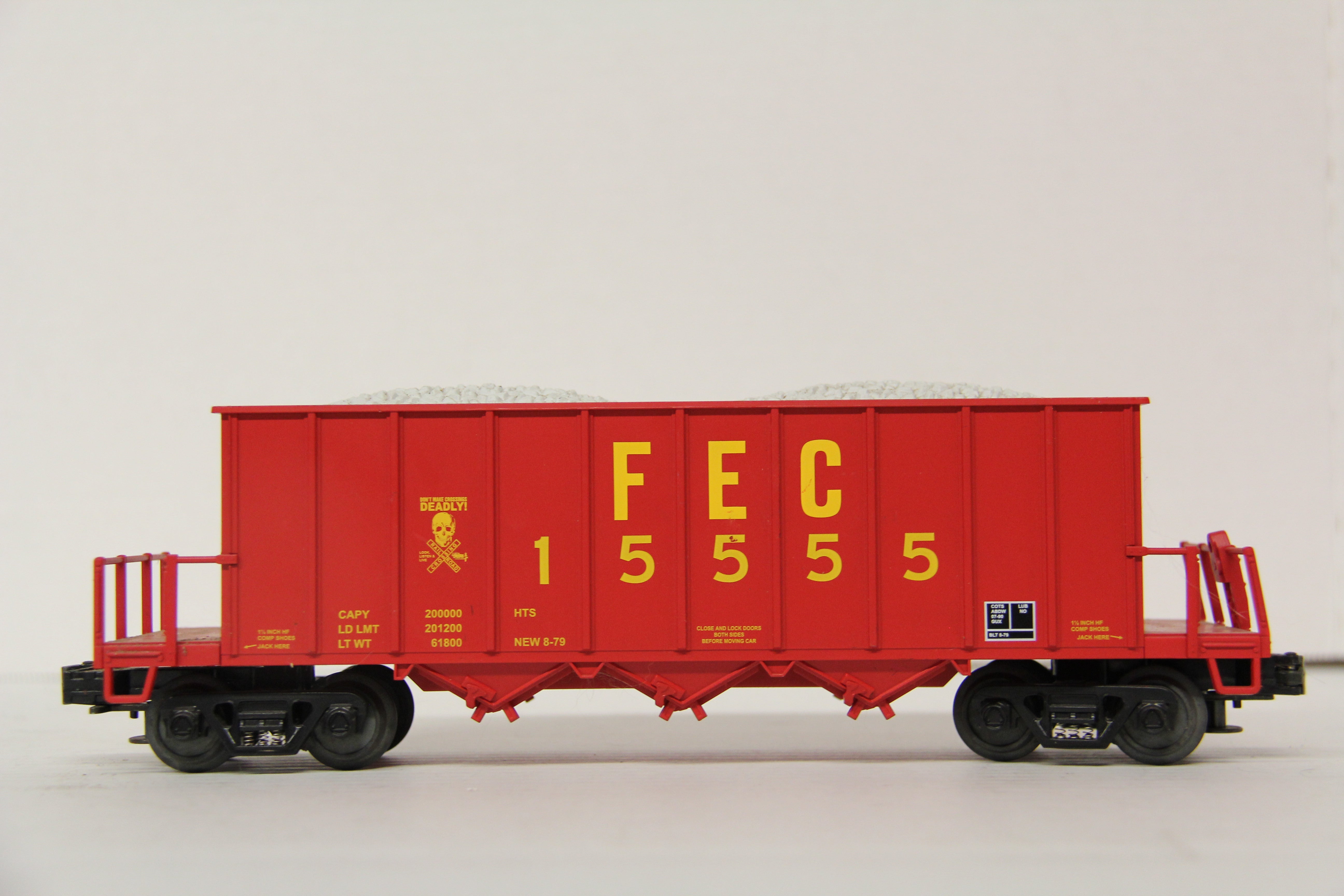 MTH 20-20-98217 Florida East Coast Rapid Discharge Car-13 Set-Second hand-M6132