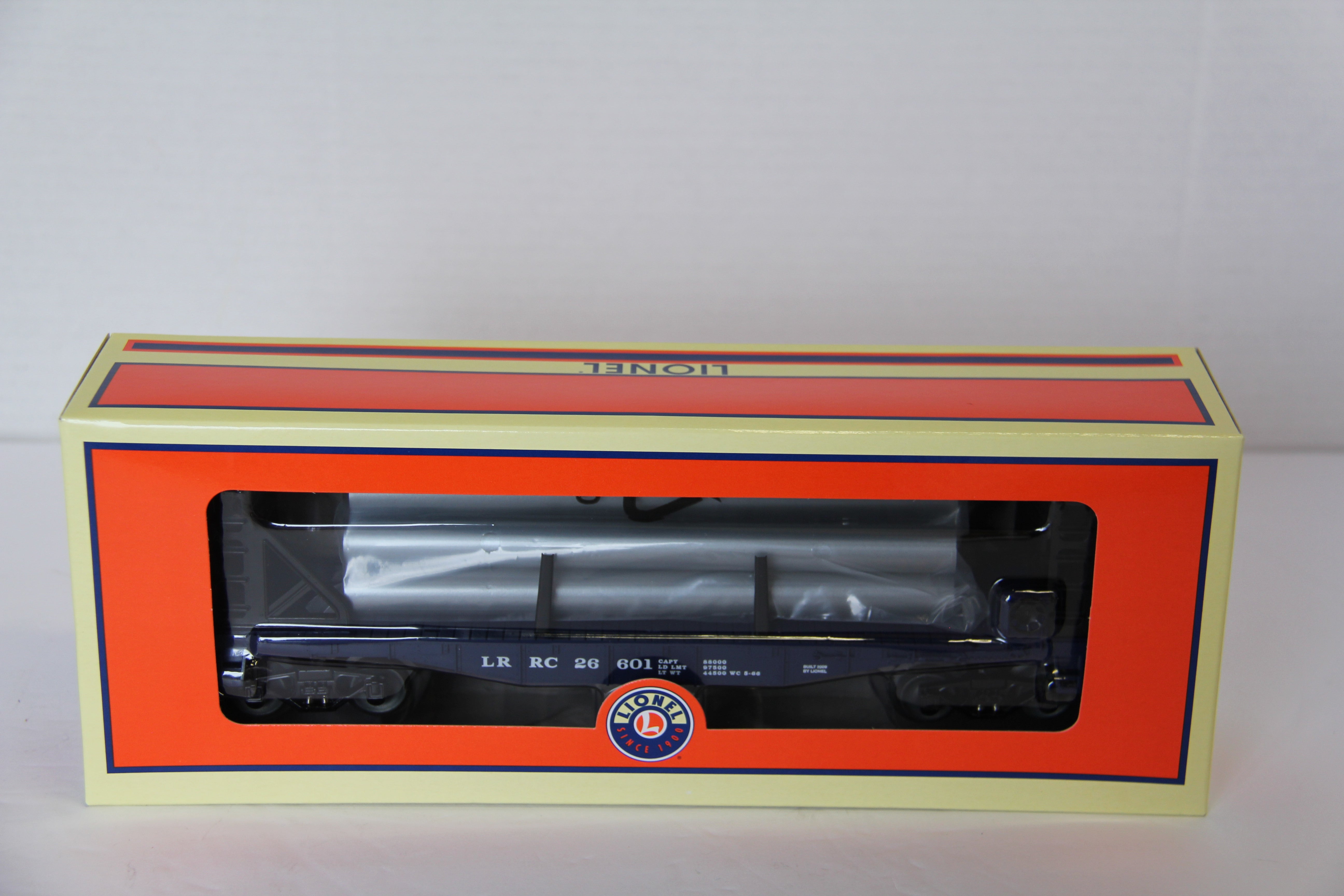 Lionel 6-26601 LRRC Flatcar with Pipes-Second hand-M7797