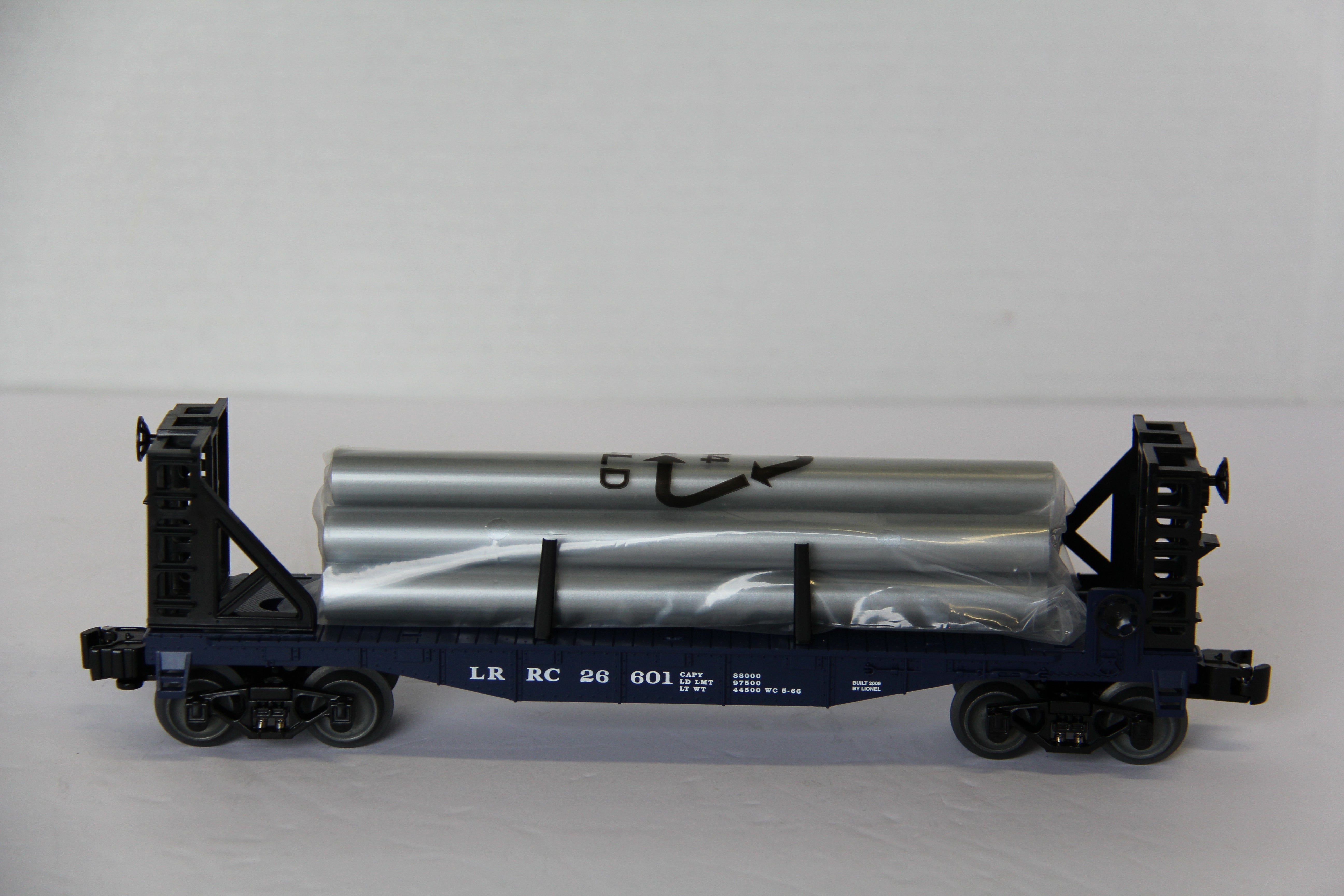 Lionel 6-26601 LRRC Flatcar with Pipes-Second hand-M7797